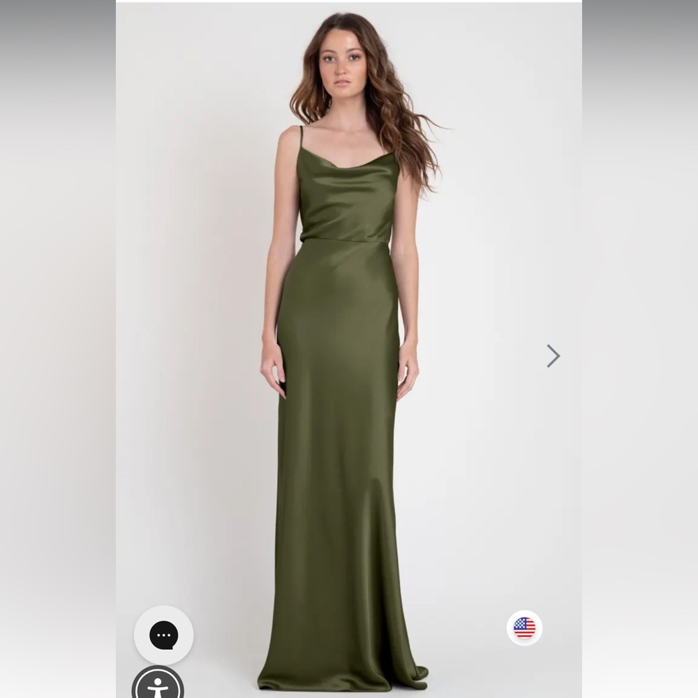 Jenny Yoo Sylvie in Olive *size 14 but altered